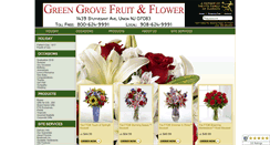 Desktop Screenshot of greengroveflowershop.net